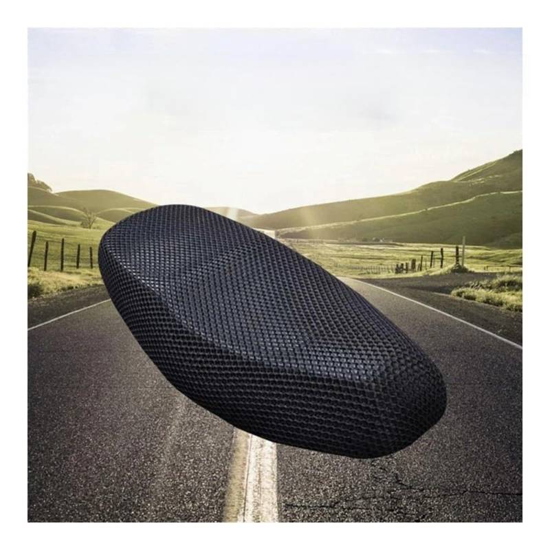 Motorrad Sitzbankbezug Motorrad Elektrische Fahrrad Atmungsaktive Sitzbezug 3D Mesh Sommer Wärmedämmung Pad Sitzkissen Honeycomb Mesh Abdeckung von HUEKDLSW