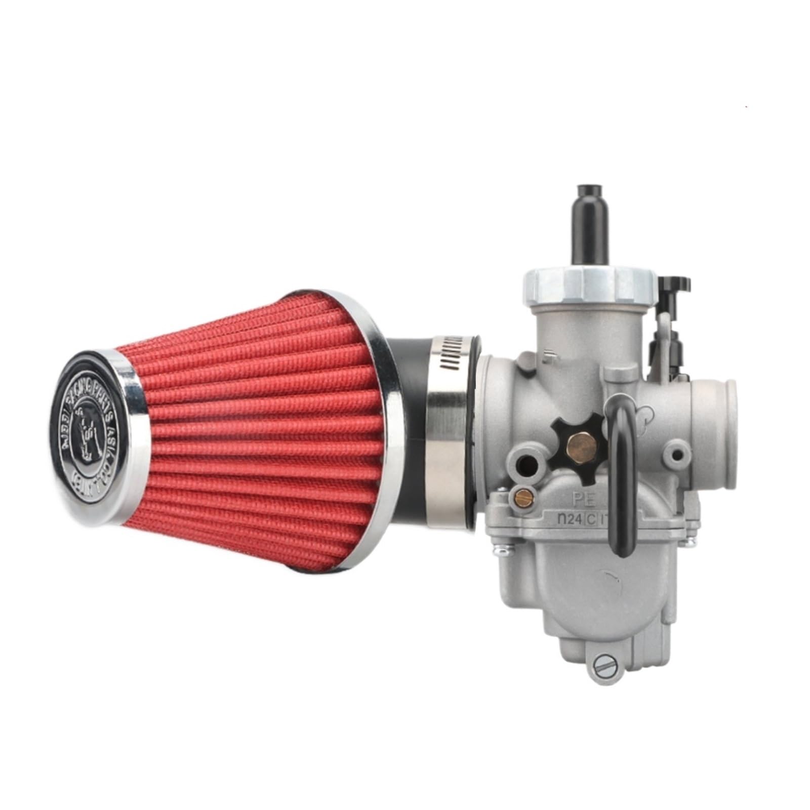 Motor Vergaser Für 2T 4T Moto Motor PE24mm/26mm/28mm/30mm Vergaser Motorrad Vergaser Luftfilter Kit Vergaser(PESP30mmKit) von HUHNGNBZPM