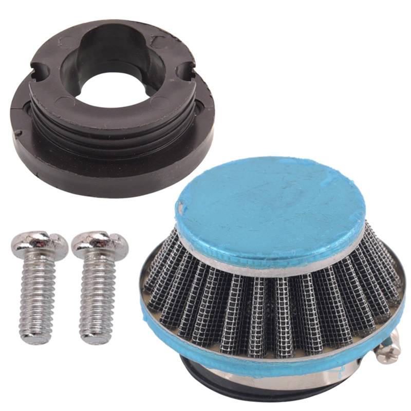 Motor Vergaser Für 47cc 49cc 50cc 2-Takt Mini Pocket Bike ATV Motorrad Teil Vergaser Luftfilter Vergaser(Air Filter Set) von HUHNGNBZPM