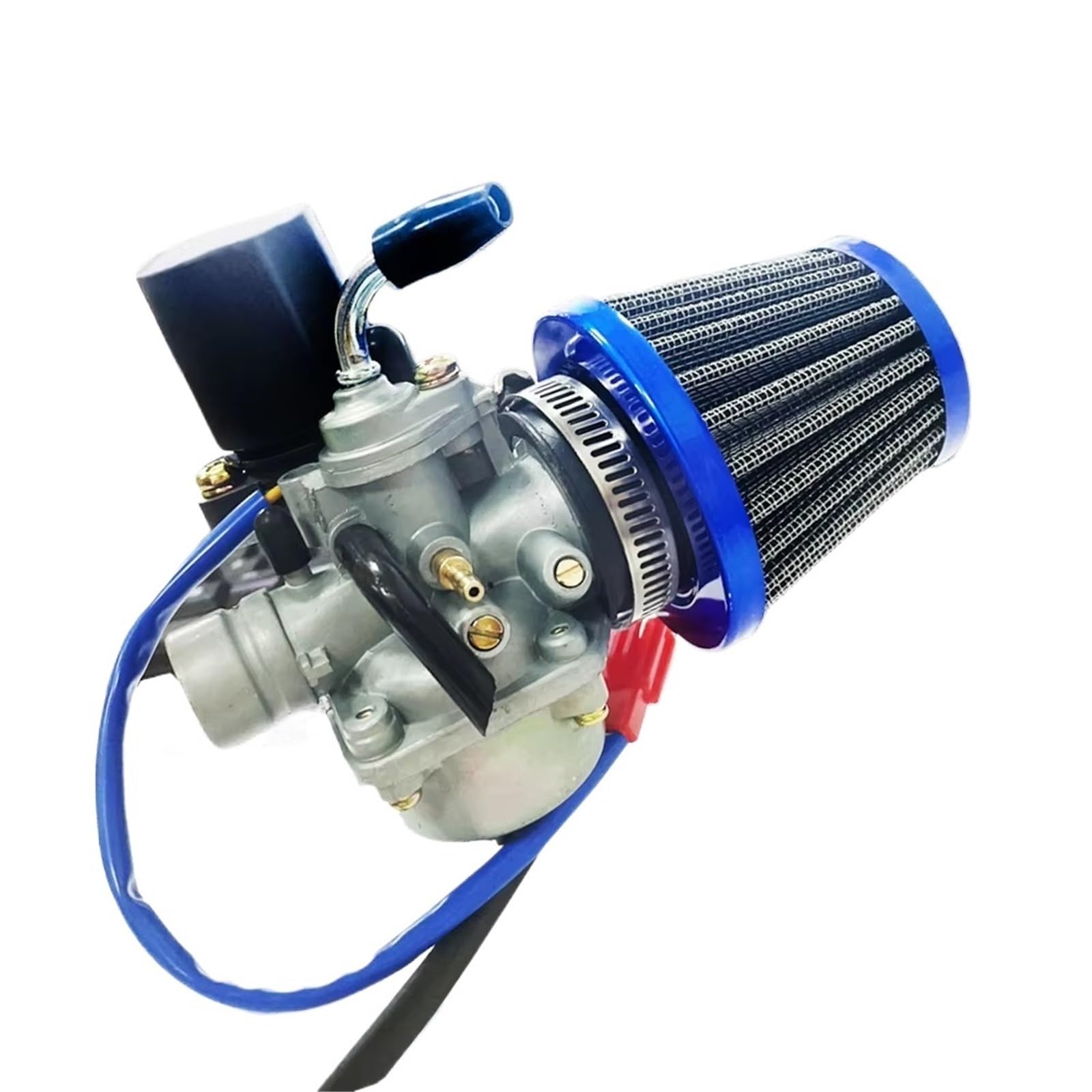 Motor Vergaser Für Für Jog Für JOG50 Für JOG90 1E40QMB 1PE40QMB 1E50QMG E-TON Für 2 Hub 50cc 90cc Roller Moped Mit Luftfilter 19mm Vergaser Vergaser(Jog Set Blue) von HUHNGNBZPM