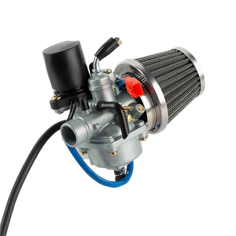 Motor Vergaser Für Für Jog Für JOG50 Für JOG90 1E40QMB 1PE40QMB 1E50QMG E-TON Für 2 Hub 50cc 90cc Roller Moped Mit Luftfilter 19mm Vergaser Vergaser(Jog Set Silver) von HUHNGNBZPM