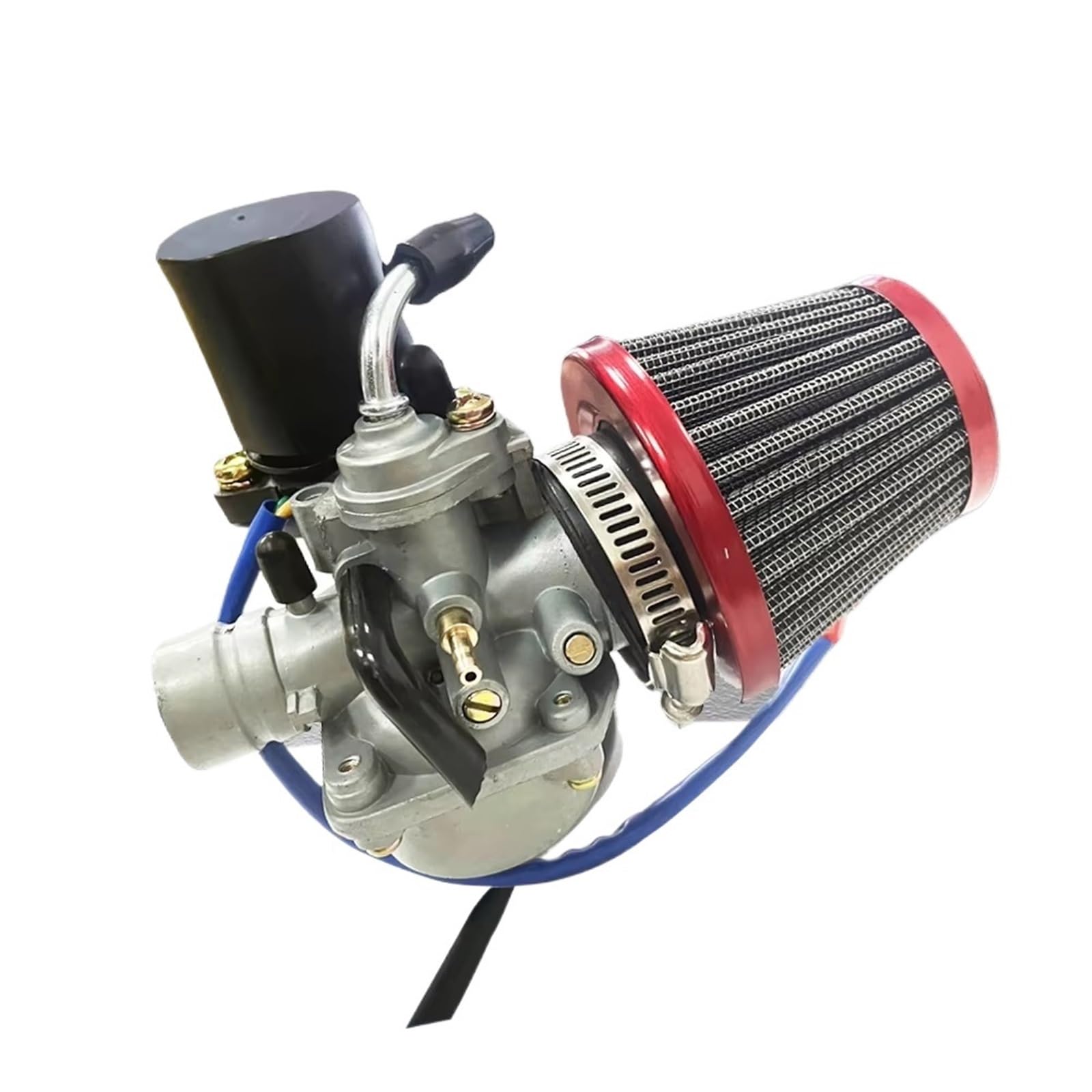 Motor Vergaser Für Für Jog Für JOG50 Für JOG90 1E40QMB 1PE40QMB 1E50QMG E-TON Für 2 Hub 50cc 90cc Roller Moped Mit Luftfilter 19mm Vergaser Vergaser(Jog Set red) von HUHNGNBZPM