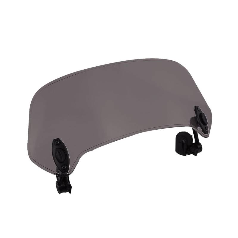 Windschutzscheibe für Motorräder Universeller Verstellbarer Windschutz Für Motorrad, Windschutzscheiben-Spoiler, Luftabweiser Windschutzscheibe(Smoke Large) von HUIBOOO