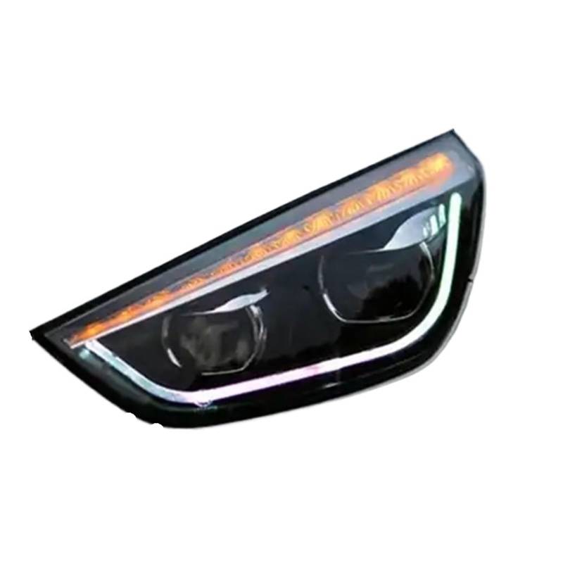 Auto-Styling Kompatibel für Hyundai IX35 Scheinwerfer 2009-2017 IX35 Scheinwerfer DRL Blinker Fernlicht Projektorlinse von HUIFFNG