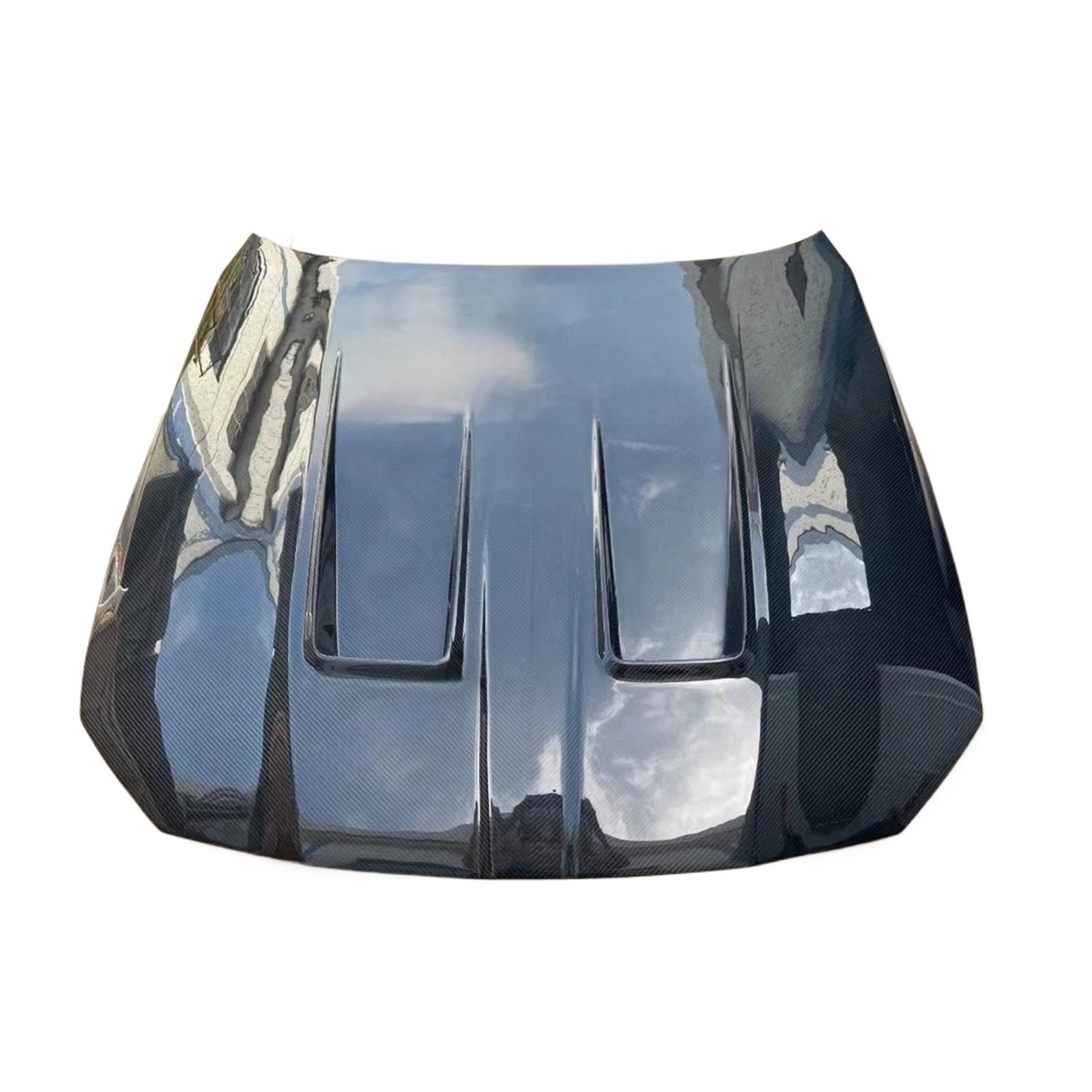 Dry Carbon Fiber Frontstoßstange Motorhaube Kompatibel für BMW 3er 4er M3 M4 G82 G80 G83 Motorhauben-Entlüftungsabdeckung Karosserie-Kit(DRY CARBON) von HUIFFNG