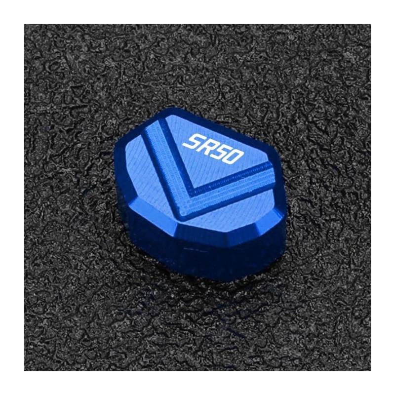 HUIGAR Blinkerschalter Kappe Für Aprilia SR50 SR 50 Für Fabrik 2004-2023 Motorrad Blinker Schalter Keycap(Blau,with Logo) von HUIGAR