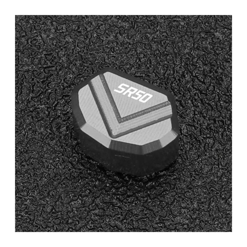 HUIGAR Blinkerschalter Kappe Für Aprilia SR50 SR 50 Für Fabrik 2004-2023 Motorrad Blinker Schalter Keycap(Gris,with Logo) von HUIGAR
