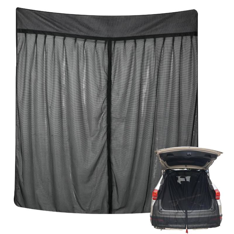 Moskitonetz Van mit Magnetismus, Fliegengitter Auto für Mercedes Vito, Volkswagen Transporter und Volkswagen California,165×165cm Heckklappe Moskitonetz,für Camping Zubehör von HUIKUANGEU
