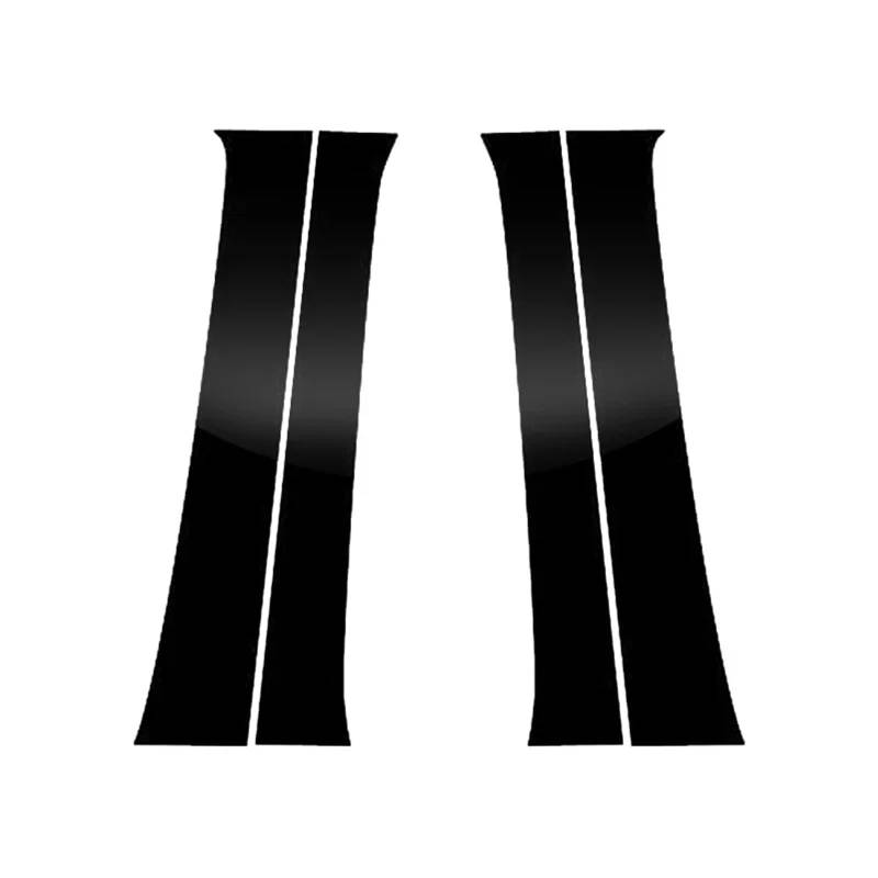 HUILA 4 Stück Autotür-/Fenstersäulensäulenpfosten-Borte dekorative Aufkleber Außenteile for Tundra 2022 2023 2024 Tacoma 2024(Matte Black) von HUILA