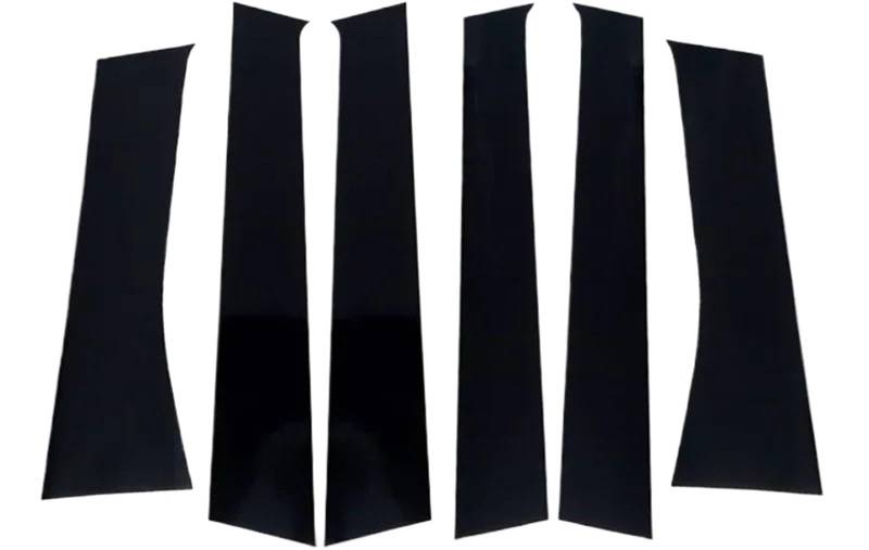 HUILA 6Pcs Auto Fenster Tür Spalte BC Säule Post Abdeckung Trim for Xpander 2017-2023 2024 2025 Dekoration Aufkleber Styling(Carbon Fiber Look) von HUILA