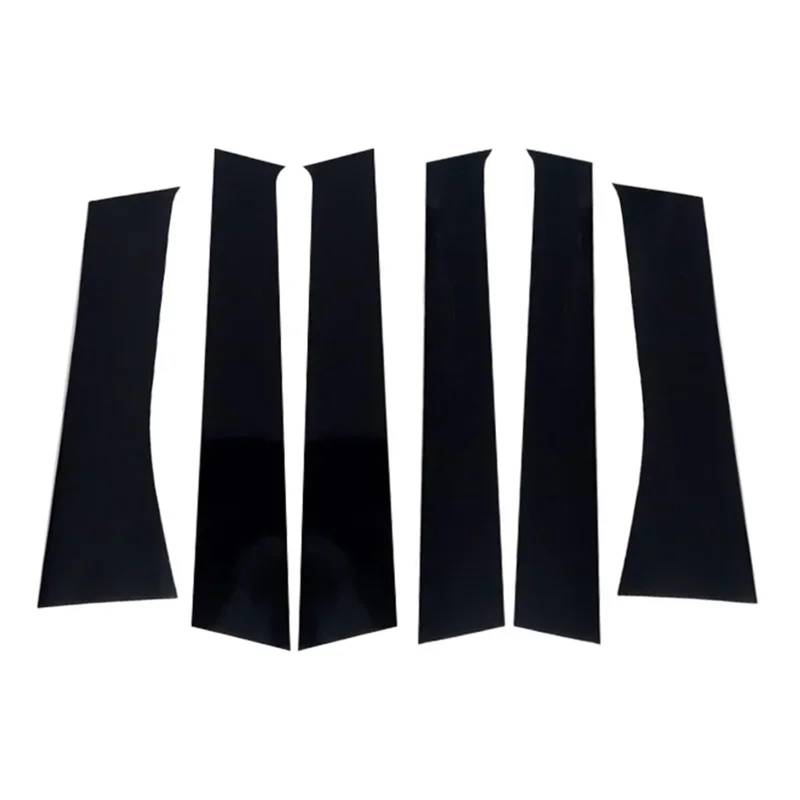 HUILA 6Pcs Auto Fenster Tür Spalte BC Säule Post Abdeckung Trim for Xpander 2017-2023 2024 2025 Dekoration Aufkleber Styling(Matte Black) von HUILA