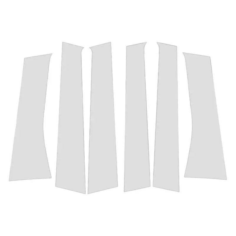 HUILA 6Pcs Auto Fenster Tür Spalte BC Säule Post Abdeckung Trim for Xpander 2017-2023 2024 2025 Dekoration Aufkleber Styling(Silvery) von HUILA