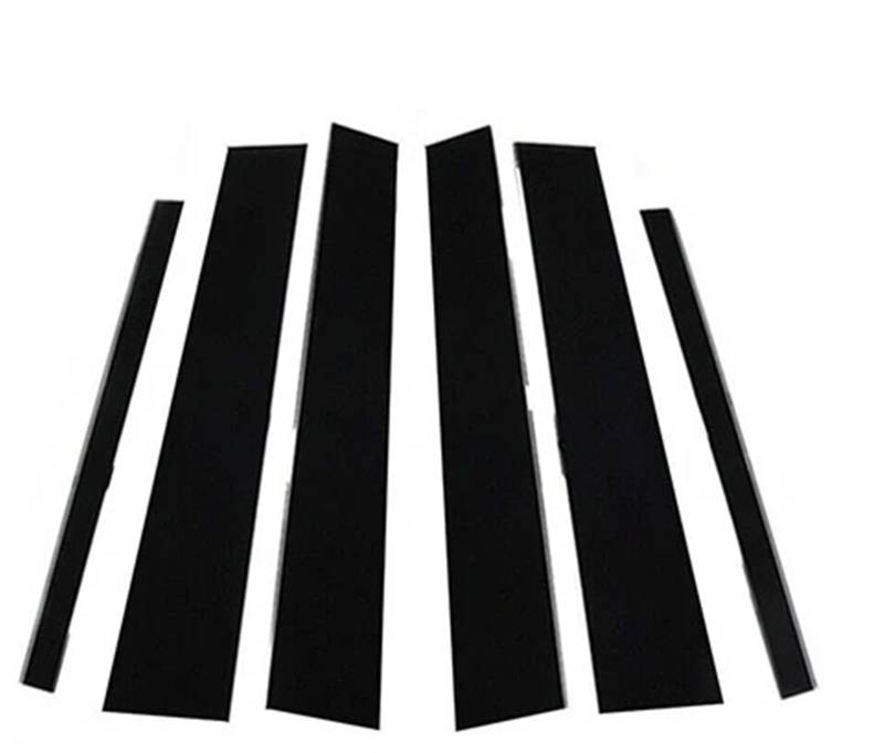 HUILA 6Pcs Auto Säulen Beiträge Tür Fenster Trim Abdeckung Aufkleber Aufkleber for ML-Klasse W164 2006 2007 2008 2009 2010 2011 قطع مرسيدس von HUILA