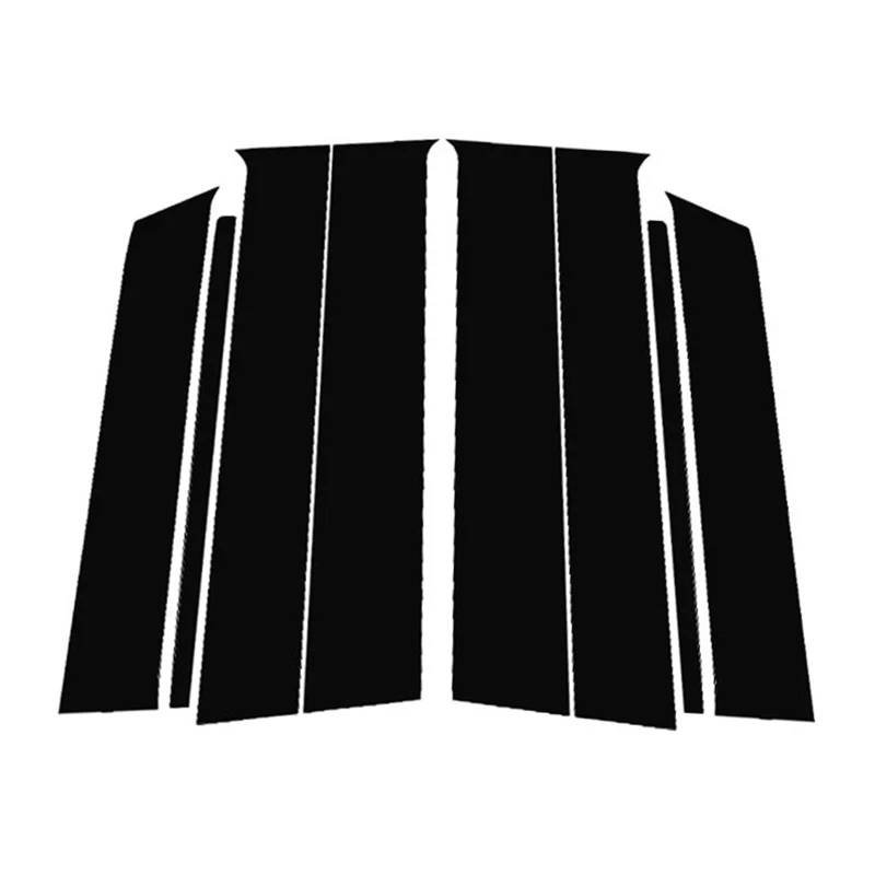 HUILA 8 Stücke Auto Fenster Tür Spalte BC Säule Beiträge Abdeckung Trim Aufkleber for Yaris Cross AC200 2023 2024 2025 Dekoration Aufkleber von HUILA
