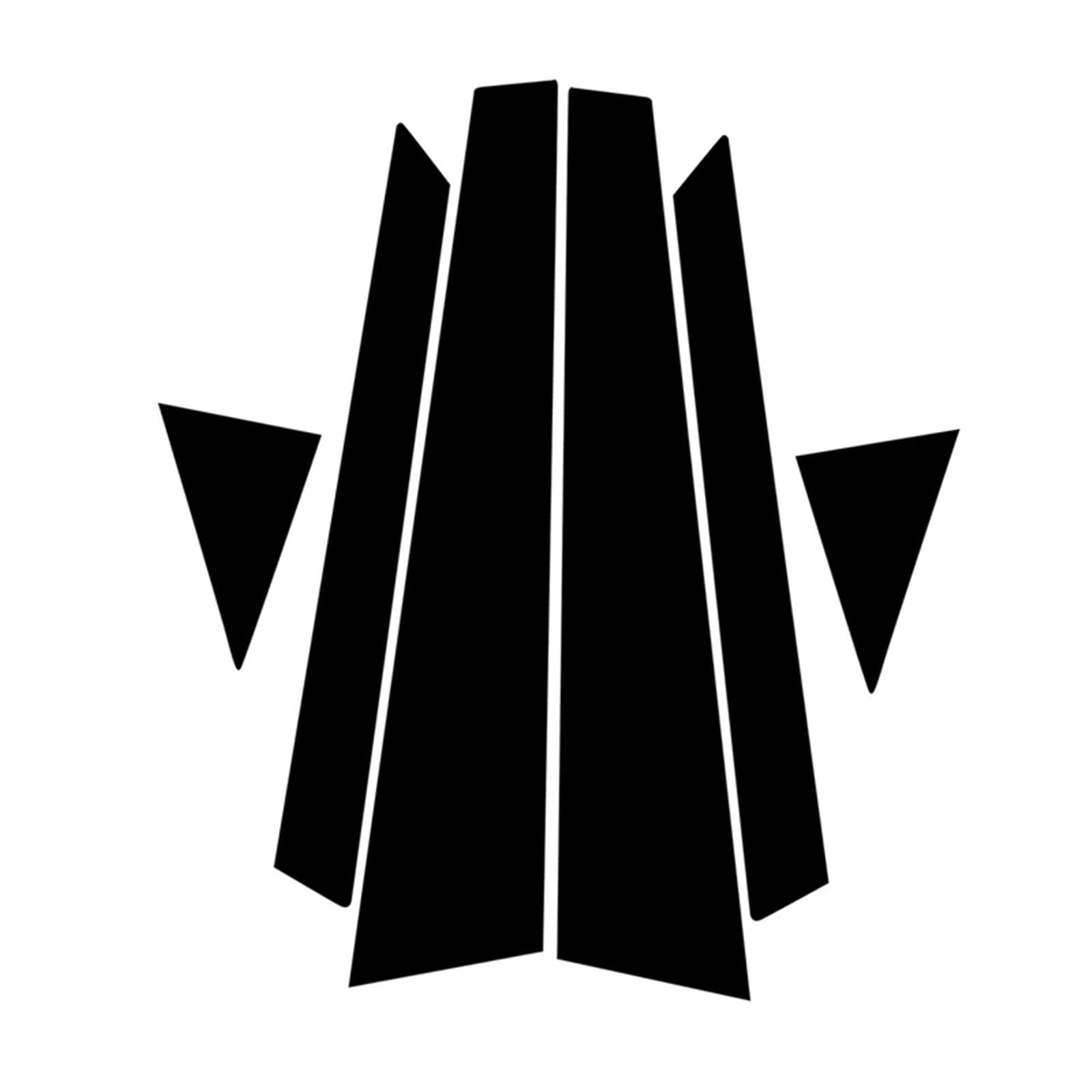 HUILA Auto-Aufkleber for Säulenpfosten, schwarz, for A6 C5/4B 1997–2004, Außenzubehör for A6 C6/4F 2005–2011 HUILA Auto-Aufkleber for Säulenpfosten, schwarz, for A6 C5/4B 1997–2004, Außenzubehör for A6 C6/4F 2005–2011 von HUILA
