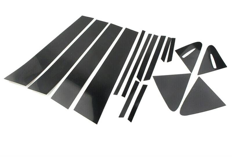 HUILA Autofenster Säulenpfosten Türverkleidung Aufkleber glänzend schwarz Aufkleber Abdeckung Außen Styling Teile passend for Corolla 2019 2020 2021 2022 von HUILA