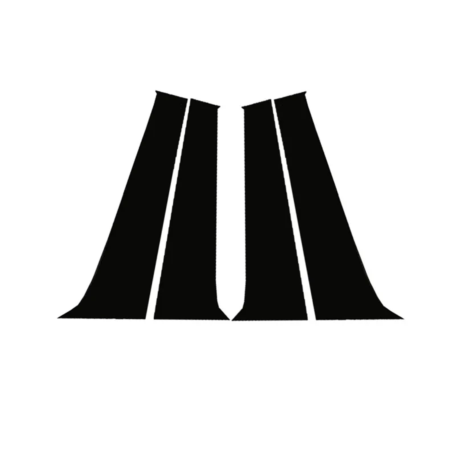 HUILA Autotürsäulenpfosten for Octavia Mk2 (1Z) 2005-2011 2012 2013 Fensterverkleidungsabdeckung BC-Säulenaufkleber von HUILA
