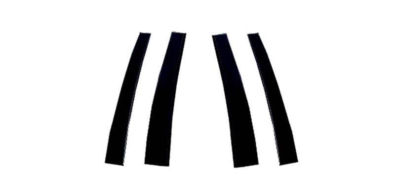 HUILA Schwarze Fenstertürsäule BC Säulenpfostenabdeckungsverkleidung for Polo Mk4 (9N) 4-türige Limousine 2002-2010 Dekorationsaufkleber von HUILA