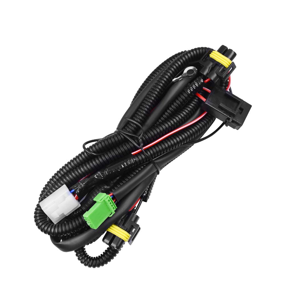 HUIQIAODS Nebelscheinwerfer Kabelbaum Schalter Relais Kit Ein/Aus 12V 40A Wasserdichte Sicherung HUIQIAODS Nebelscheinwerfer Kabelbaum Schalter Relais Kit Ein/Aus 12V 40A Wasserdichte Sicherung von HUIQIAODS