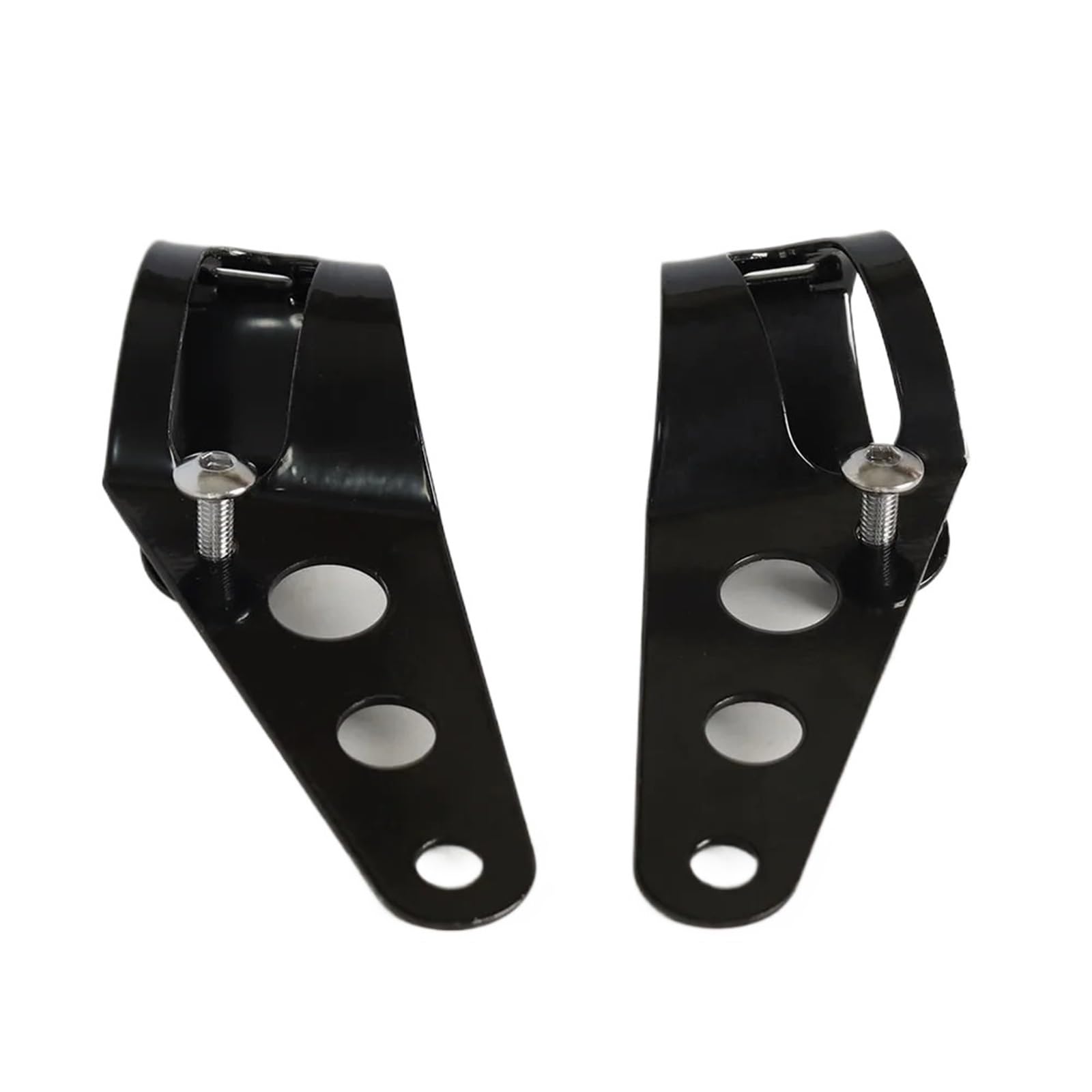 HUISI 1 Paar Universal Motorrad Scheinwerfer Halterungen Gabel Ohr Chopper Scheinwerfer Halter Einstellen Motor Gabel Halterung Fit for Harley HUISI 1 Paar Universal Motorrad Scheinwerfer Halterungen Gabel Ohr Chopper Scheinwerfer Halter Einstellen Motor Gabel Halterung Fit for Harley von HUISI