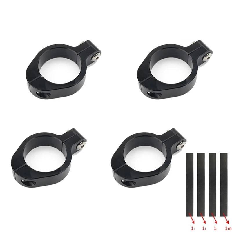 HUISI 52MM-54MM Gabelrohr Motorrad Scheinwerfer Halterung Clamp Scheinwerfer Halter Fit for Harley Dyna Chopper Bobber Cafe Racer von HUISI