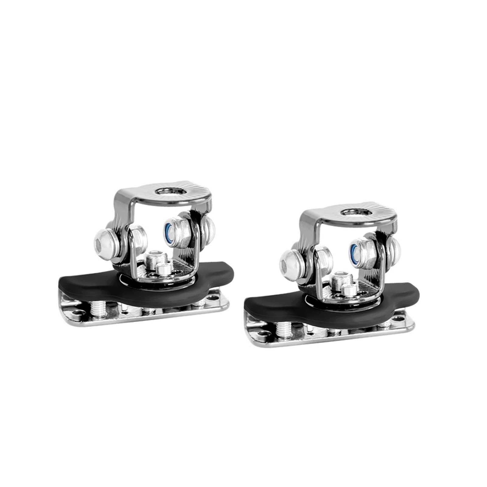 HUISI Auto Haube Scheinwerfer Halterung 360 Grad Drehbare Auto Motor Arbeit Licht Halterung Halter Halter Klemme(2pcs Sliver) von HUISI