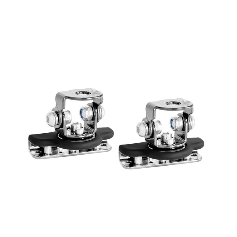 HUISI Auto Haube Scheinwerfer Halterung 360 Grad Drehbare Auto Motor Arbeit Licht Halterung Halter Halter Klemme(2pcs Sliver) von HUISI