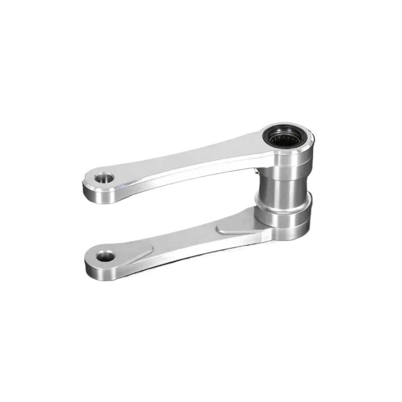 HUISI CR LOGO Hinten Einstellbare Federung Senkung Link Fit for CR125R 2000-2007 CR 125R(Silver no logo) von HUISI