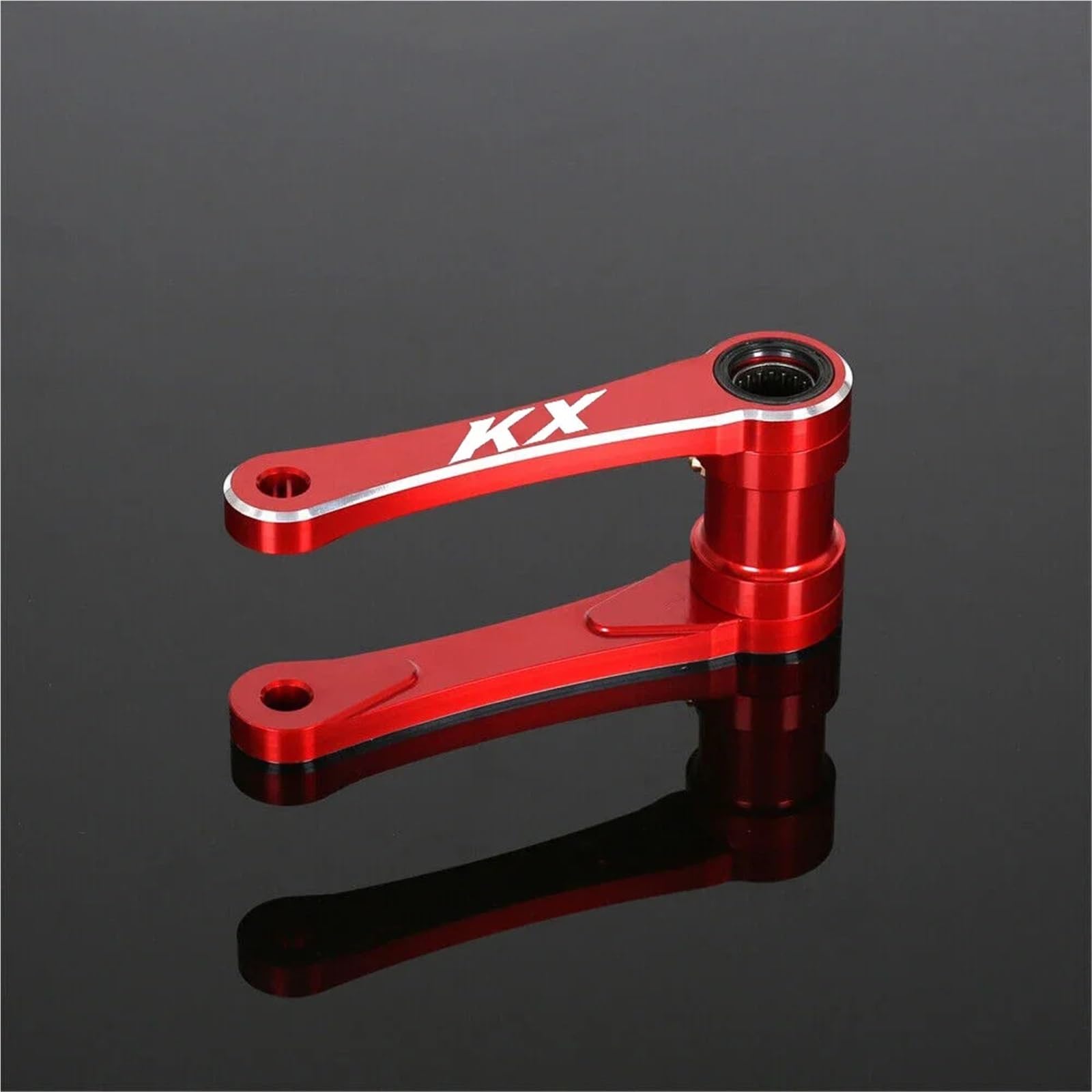 HUISI KX LOGO Hinten Einstellbare Federung Senkung Link Fit for KAWASAKI KX250F KX250X KX450 KX450F KX450X(KX LOGO RED) von HUISI