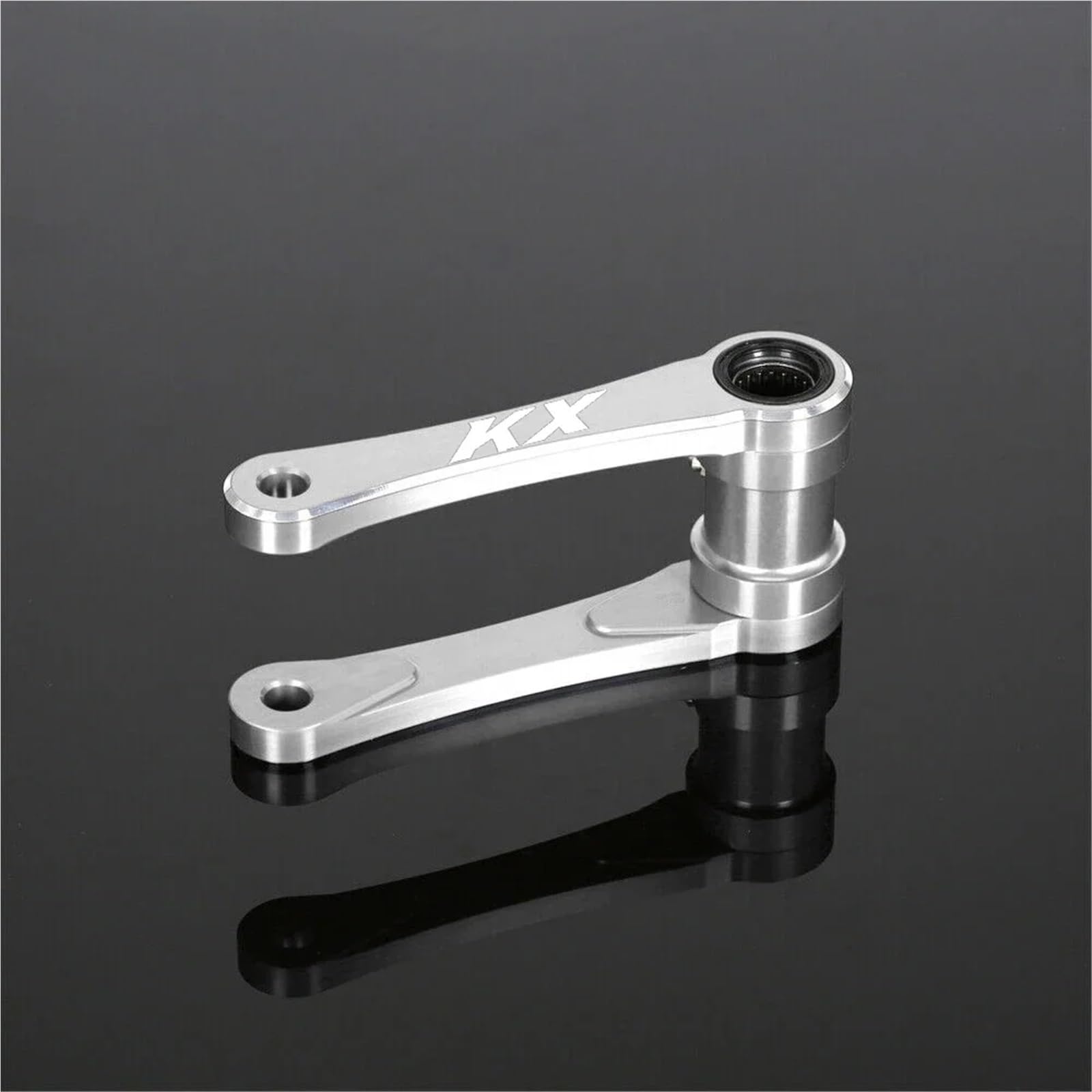 HUISI KX LOGO Hinten Einstellbare Federung Senkung Link Fit for KAWASAKI KX250F KX250X KX450 KX450F KX450X(KX LOGO SILVER) von HUISI
