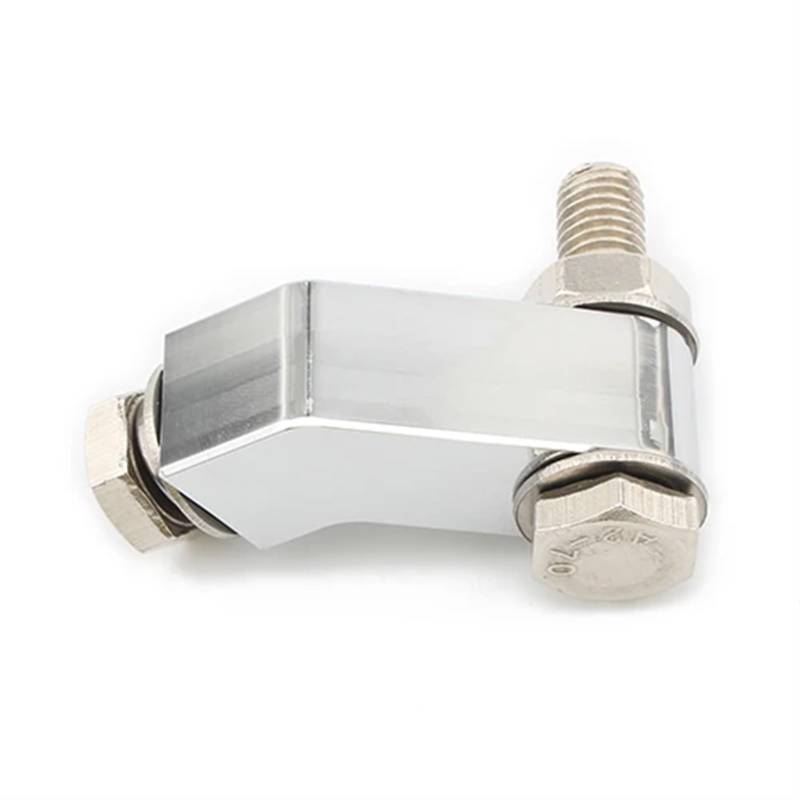 HUISI Motorrad Scheinwerfer Montage Block Halterung Verlängerung Schwarz/Chrom Fit for Harley Dyna Softail Breakout FXDL Bobber Chopper Cruiser(Silver) von HUISI