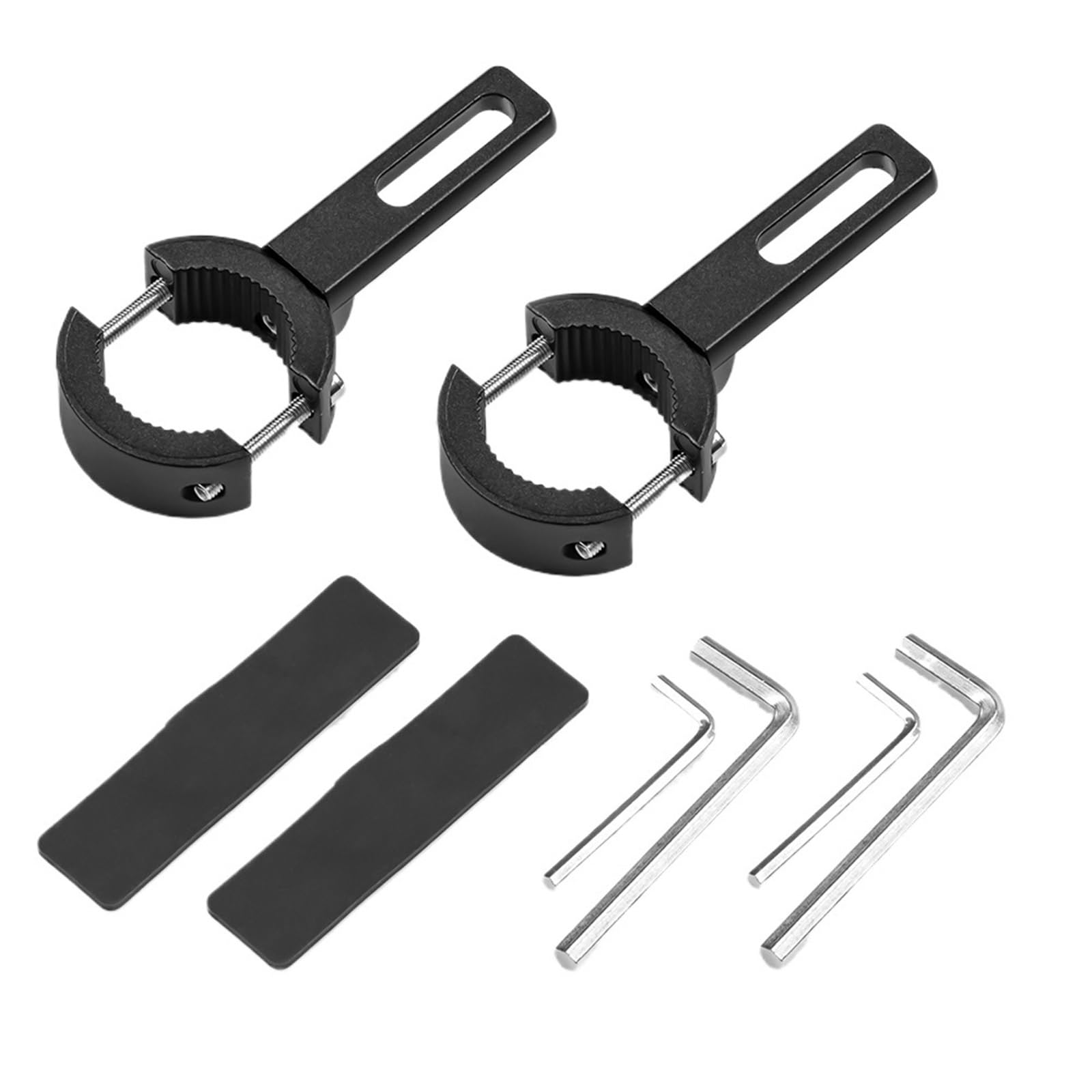 HUISI Motorrad Scheinwerfer Scheinwerfer Halterung Einstellbare Motorrad Nebel Licht Halterung Gabel Ohr Chopper Scheinwerfer Halter Motos Accesorios(2PCS 20-38MM) von HUISI