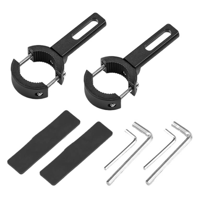 HUISI Motorrad Scheinwerfer Scheinwerfer Halterung Einstellbare Motorrad Nebel Licht Halterung Gabel Ohr Chopper Scheinwerfer Halter Motos Accesorios(2PCS 20-38MM) von HUISI