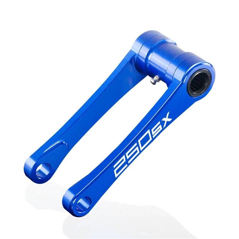 HUISI Motorradzubehör Einstellbare Federung Verknüpfung Senkung Link Fit for KTM 125 150 250 SX 125SX 150SX 250SX 2012 2019 2020-2021(250SX Logo Blue) von HUISI