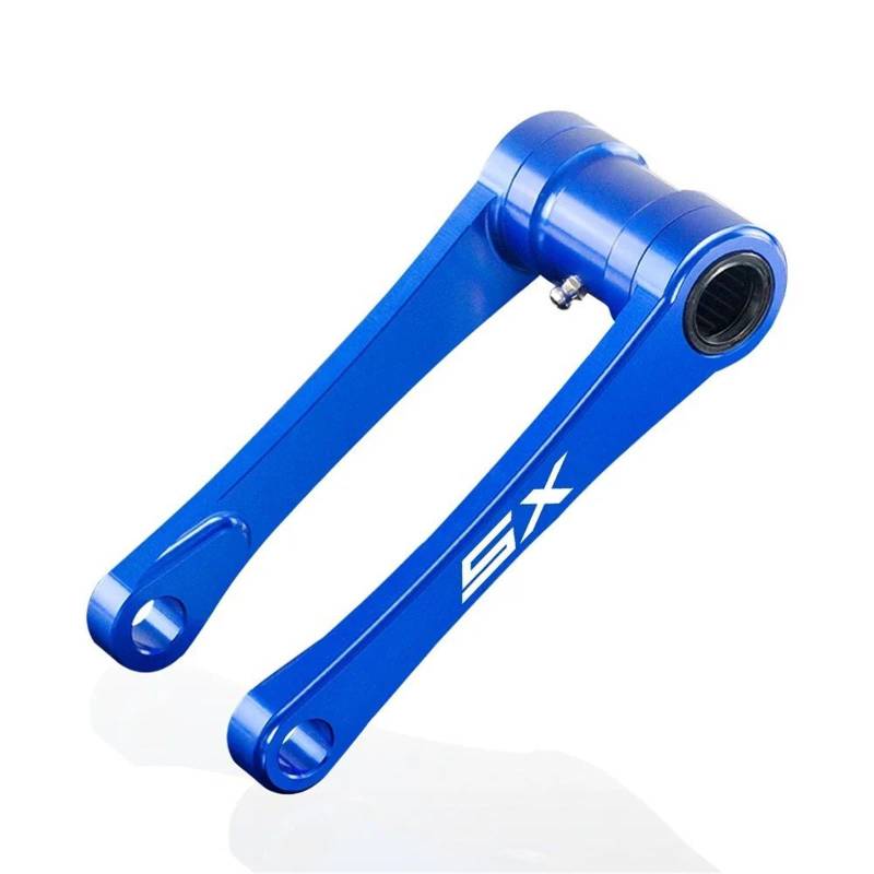 HUISI Motorradzubehör Einstellbare Federung Verknüpfung Senkung Link Fit for KTM 125 150 250 SX 125SX 150SX 250SX 2012 2019 2020-2021(SX Logo Blue) von HUISI