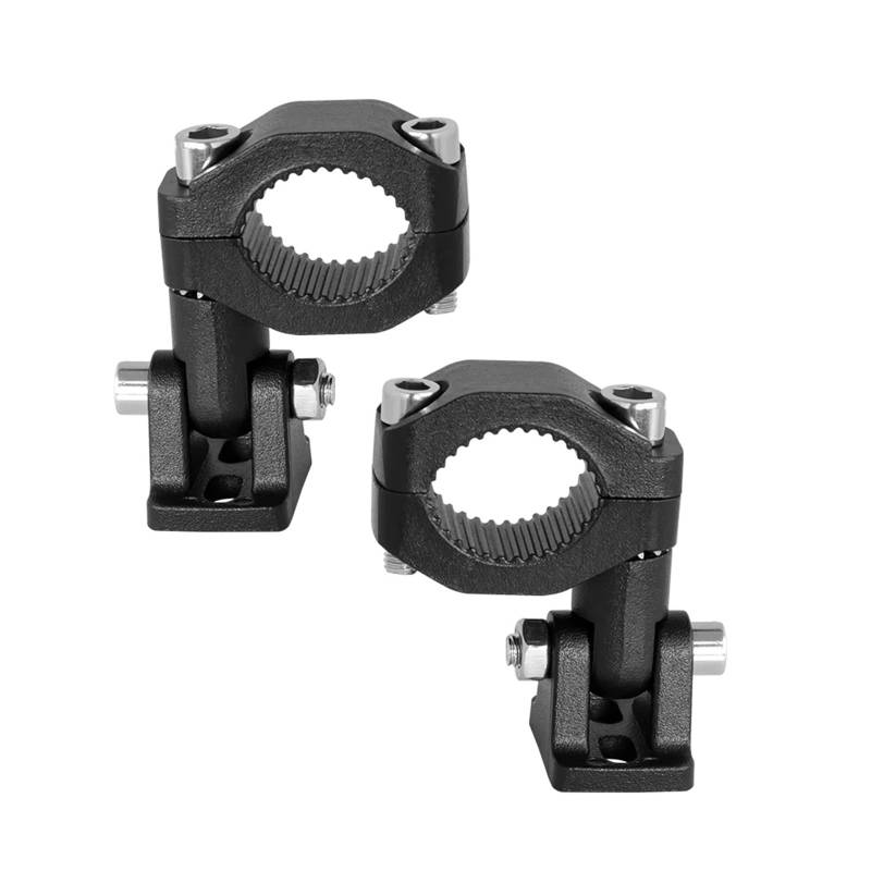 HUISI Rohrklemmenhalterung Passend for Motorradscheinwerfer Nebelscheinwerferhalter Motorradscheinwerferklemmen Halterungen Halterung Lichtlampenständer(2PCS) von HUISI