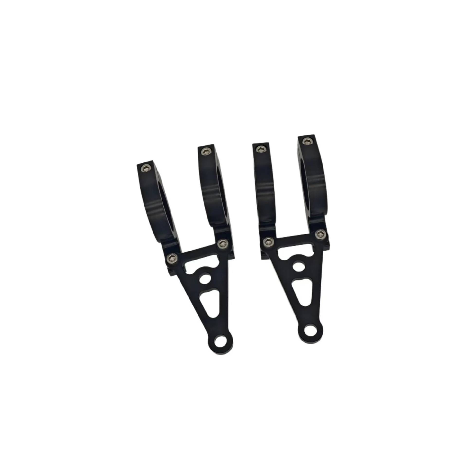 HUISI Silber oder schwarz CNC 45 mm Scheinwerferhalterung passend for DAX MONDEY CT70 Z50 Inverted Fork Kit(Black) von HUISI