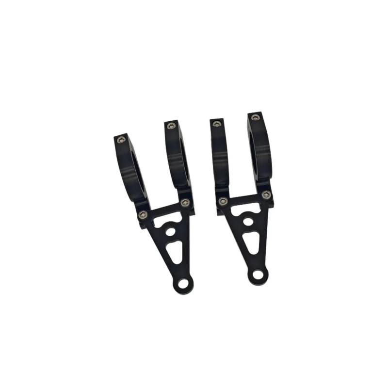 HUISI Silber oder schwarz CNC 45 mm Scheinwerferhalterung passend for DAX MONDEY CT70 Z50 Inverted Fork Kit(Black) von HUISI