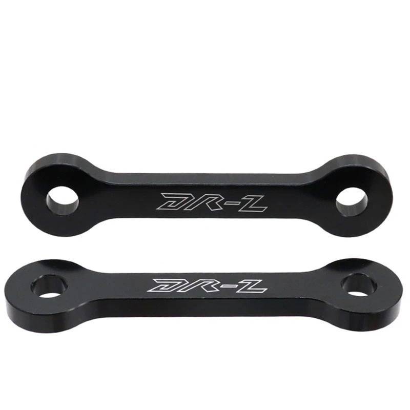 HUISI Tieferlegungsverbindungen-Kit Passend for SUZUKI DRZ400SM DRZ400S DRZ400E DRZ 400 E/S/SM Motorrad-Hinterrad-Kissenhebel-Aufhängungsgestänge Drop Link(Black) von HUISI