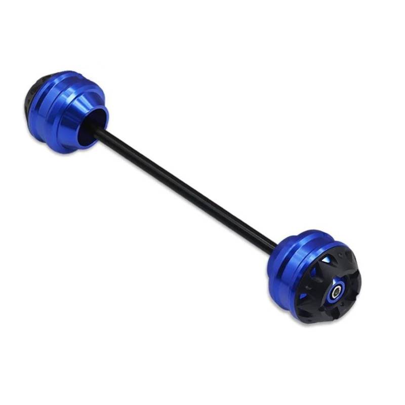 HUIWOR Für YA&MAHA FZ6 FZ6N FZ1 FZ1N FZ1S Für F&Azer Motorrad Vorne Hinterachse Gabel Rad Fallen Protector Crash Sliders Kappe(Blau,Hinten) von HUIWOR