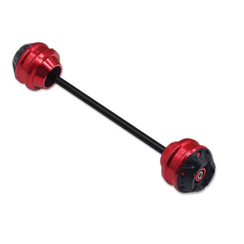 HUIWOR Für YA&MAHA FZ6 FZ6N FZ1 FZ1N FZ1S Für F&Azer Motorrad Vorne Hinterachse Gabel Rad Fallen Protector Crash Sliders Kappe(rot,Hinten) von HUIWOR