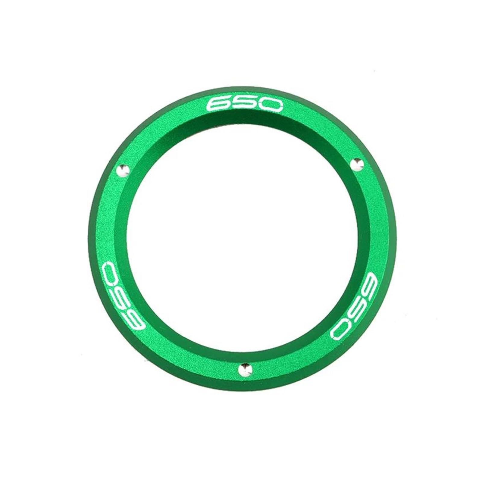 HUIWOR Motorrad Zündschalter Ringabdeckung Für KA&WASAKI Für Ninja Z650 Z 650 2016-2024 Motorrad Zündschloss Abdeckung Schlüsselanhänger(Grün) von HUIWOR