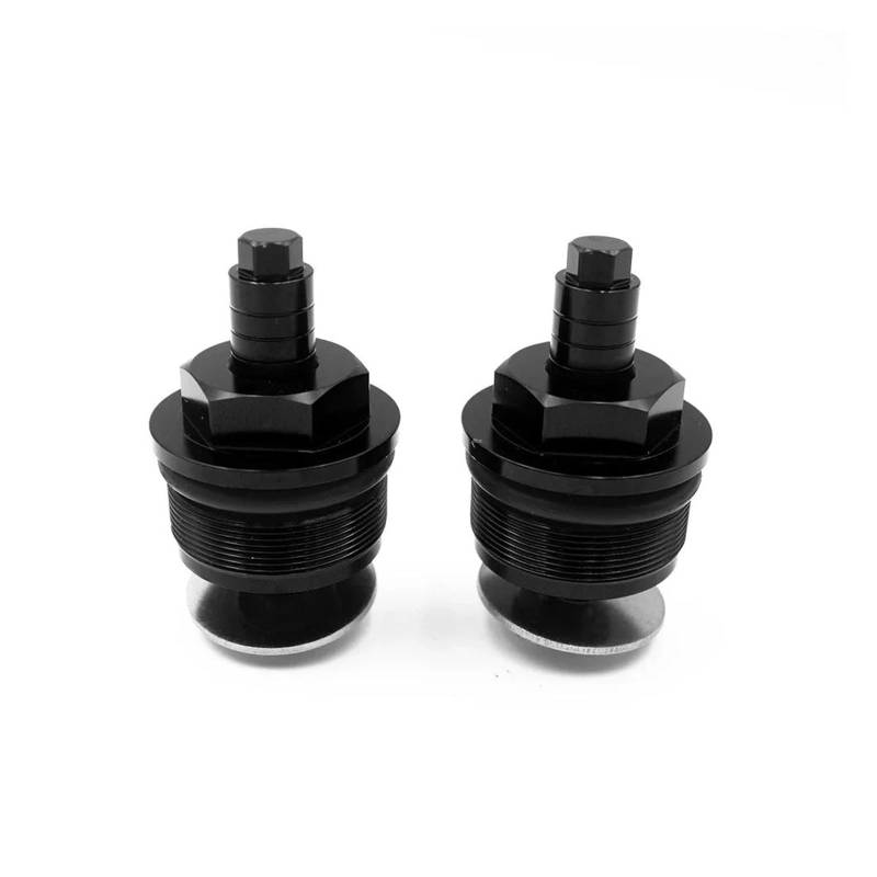 HUIWOR Vorspanner Gabelschrauben Für Suzuki GW250 DL250 GSX250R Motorrad Stoßdämpfer Vorne Schraube Gabel Abdeckung(Schwarz) von HUIWOR
