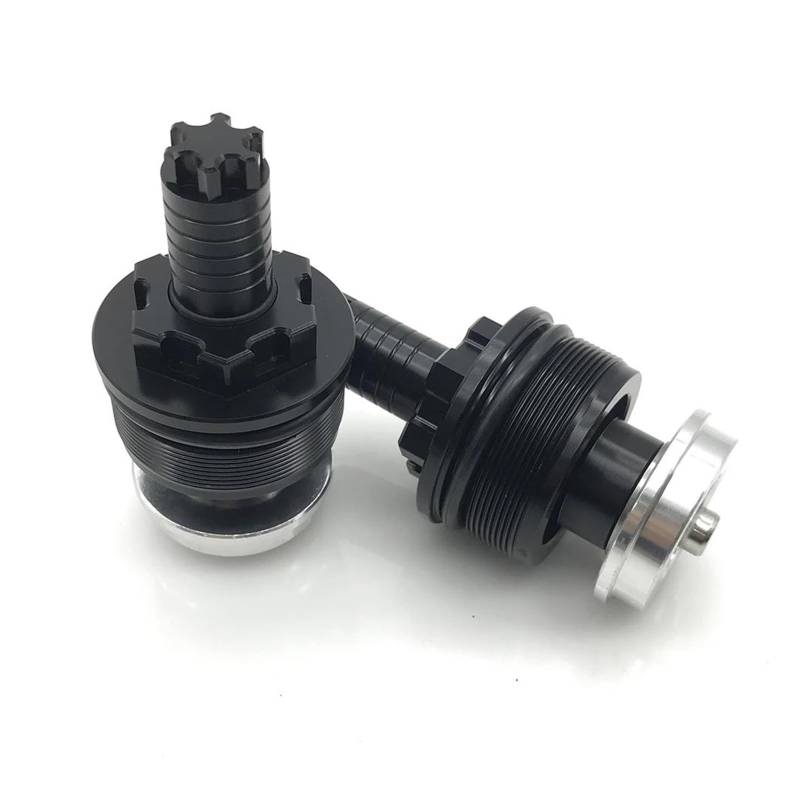 HUIWOR Vorspanner Gabelschrauben Für YA&MAHA YZF-R25 2013–2018 Motorrad-Stoßdämpfer-Schraubenabdeckung Vorne(Schwarz) von HUIWOR