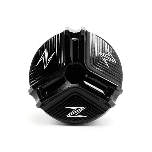 öLeinfüLlschraube Motorrad öLdeckel Für KA&WASAKI Z900 Z800 Z650 Z1000 Z1000SX 2022 Motorrad Motoröl Kappe Öl Einfüllschraube Abdeckung Stecker(Farbe:Schwarz) von HUIWOR