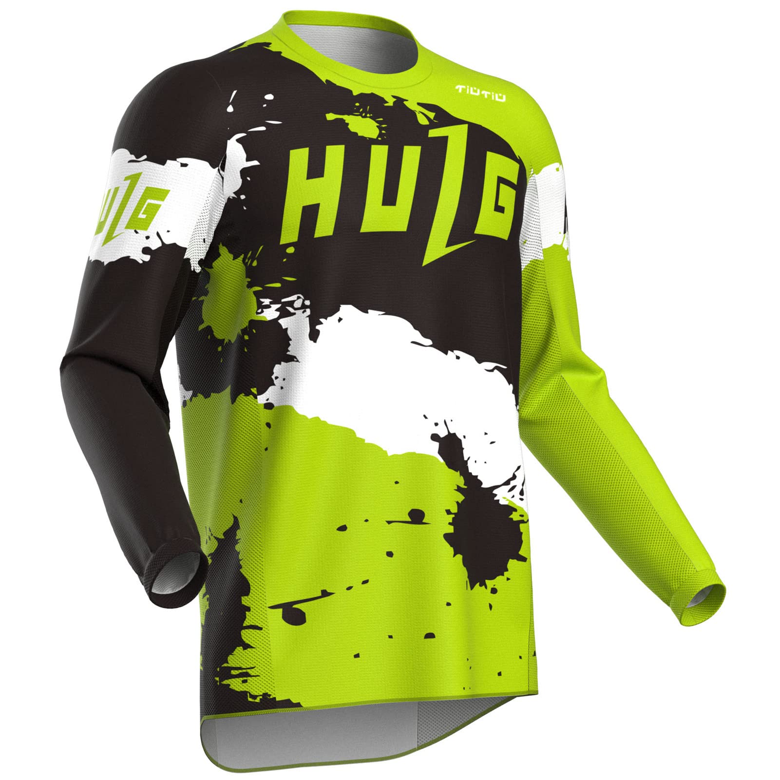 HULG MTB-Trikot Für Herren,langärmlig,Downhill-Trikot,Herren-Fahrradbekleidung, Radsport-/Motocross-Bekleidung, Mountainbike-Shirt, MTB-BMX (style-06,3XL) von HULG