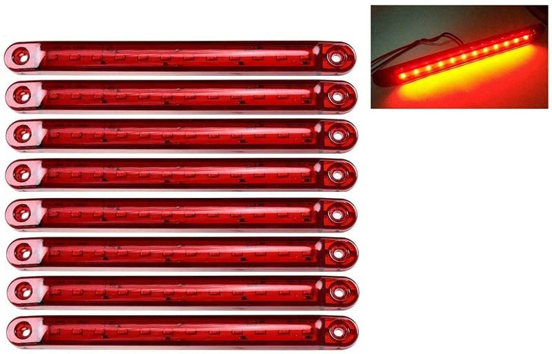 Seitenmarkierungsleuchten, 10 Stück Side Marker Lights Auto-Markierungsleuchten Autoseiten-Anzeigelampen 12SMD LED Vordere Heckleuchte Positionsleuchten 24V für Auto-Wohnmobil-LKW-LKW (Rot) von HULX