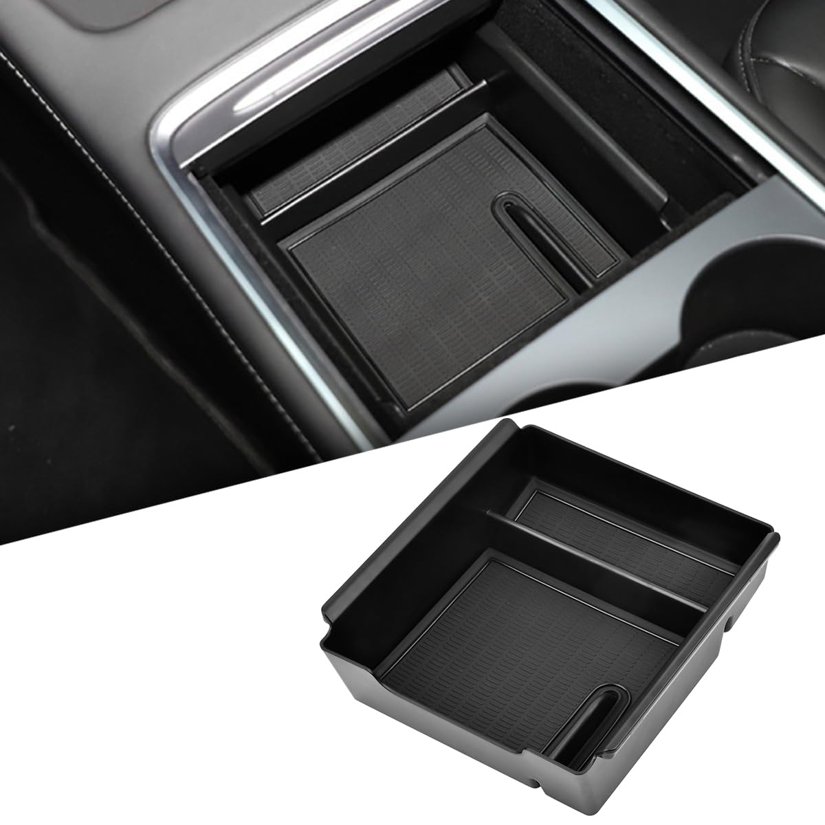 HUMOKI Mittelkonsole Organizer für Tesla Model 3 2021-2023 und Model Y, Mittelkonsolen Armlehnenablage, Centre Console Organiser for Tesla, Armlehne Versteckt, Organizer für Tesla Model Y - Schwarz HUMOKI Mittelkonsole Organizer für Tesla Model 3 2021-2023 und Model Y, Mittelkonsolen Armlehnenablage, Centre Console Organiser for Tesla, Armlehne Versteckt, Organizer für Tesla Model Y - Schwarz von HUMOKI