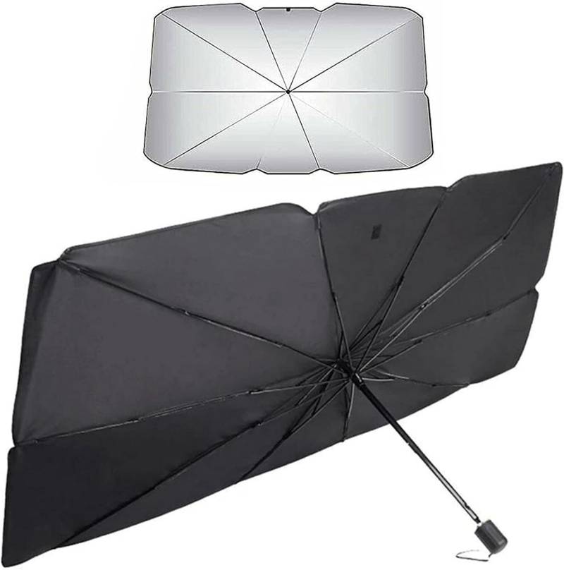 Auto-Front-Sonnenblende,Es blockiert 99% der UV-Strahlen, so DASS es die Temperatur im Auto effektiv reduziert und es kühl hält. Für VW ID.4. von HUQAOL