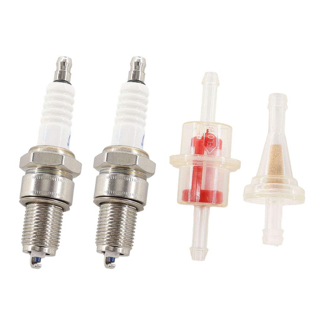HURI 2x Zündkerze mit Benzinfilter für Piaggio TPH 50, TPH 125, Zip 50 2T DT SSL1T, Typhoon Kat TEC1T, Hexagon 125 2T EXS1T, Hexagon 150 2T HURI 2x Zündkerze mit Benzinfilter für Piaggio TPH 50, TPH 125, Zip 50 2T DT SSL1T, Typhoon Kat TEC1T, Hexagon 125 2T EXS1T, Hexagon 150 2T von HURI